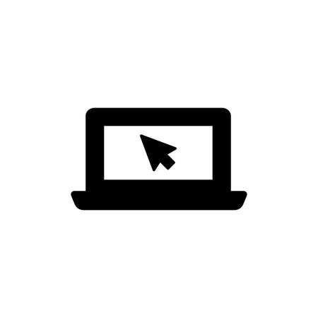 Laptop icon vector for web and mobile app. computer sign and symbolのイラスト素材