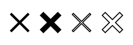 Close icon vector illustration. Delete sign and symbol. cross sign