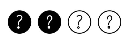 Question icon vector illustration. question mark sign and symbolのイラスト素材