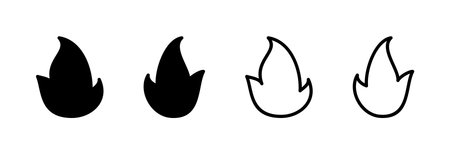 Fire icon vector illustration. fire sign and symbolのイラスト素材