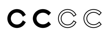 Copyright icon vector illustration. copyright sign and symbolのイラスト素材