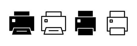Print icon vector illustration. printer sign and symbol