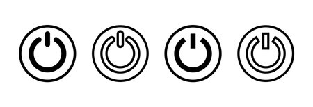 Power icon vector illustration. Power Switch sign and symbol. Electric power