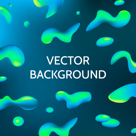 Abstract fluid shapes. Hipster colors cover design. Trendy abstract background with bright gradient colors. Vector illustration.のイラスト素材