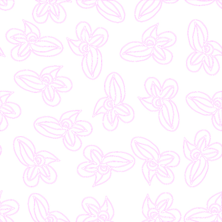 Pink vector outline elementsのイラスト素材