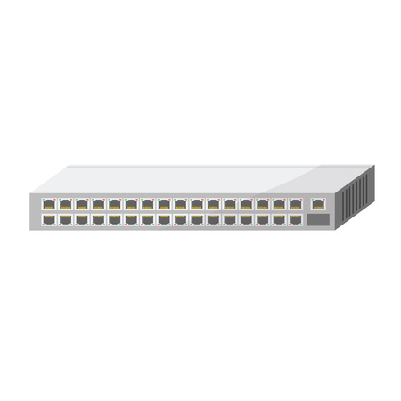network switch 32 portのイラスト素材