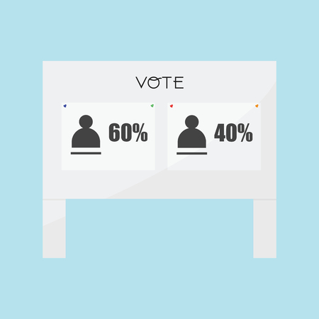 Voting ,Signs posted to Voteのイラスト素材