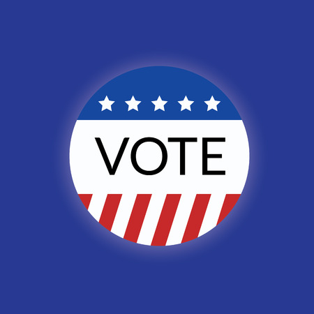 Voting concept by USA vote logo 2016のイラスト素材