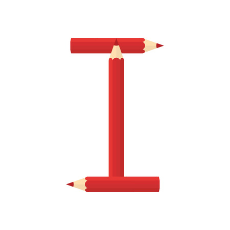 Color wooden pencils concept by Rearrange the letters I.のイラスト素材
