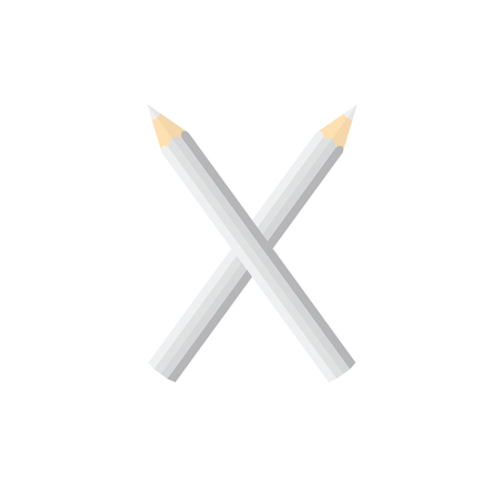 Color wooden pencils concept by Rearrange the letters X.のイラスト素材