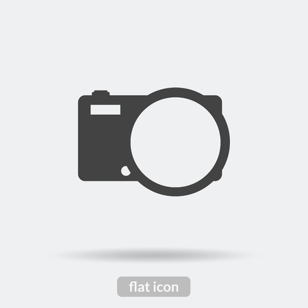Camera icon, Black vector is type EPS10.のイラスト素材