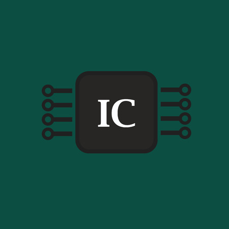 Electronic chip, abstract vector designのイラスト素材