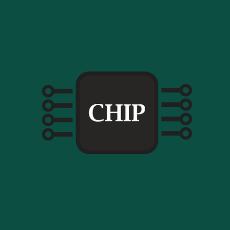 Electronic chip, abstract vector designのイラスト素材