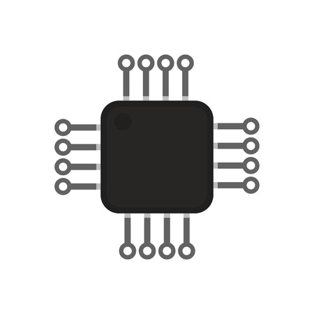 Electronic chip, abstract vector designのイラスト素材