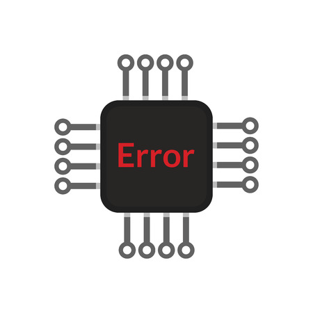 Electronic chip error, abstract vector design by ESP10.のイラスト素材
