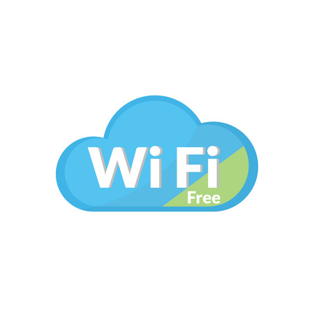 Cloud WiFi iconのイラスト素材