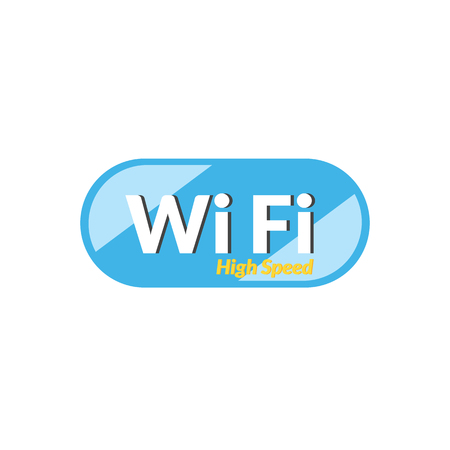 High speed WiFi iconのイラスト素材