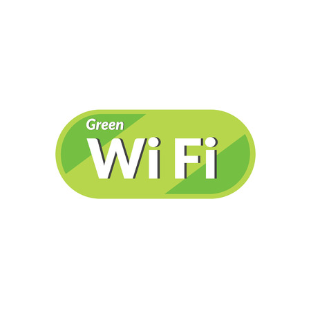 Green WiFi iconのイラスト素材