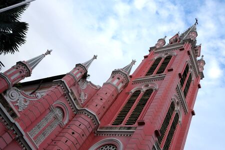 Tan Dinh Church On Blue Sky Backgroundのeditorial素材