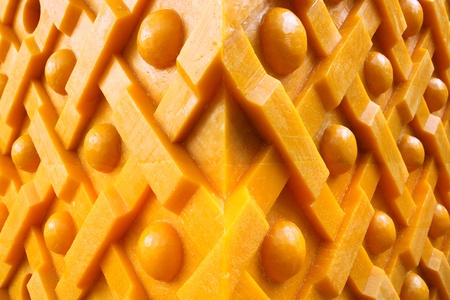 Wax carving texture or backgroundの写真素材