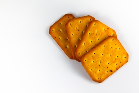 Pile of Salty Crackers, Nori seaweedの写真素材