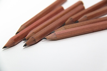 Pencil isolated on white の写真素材