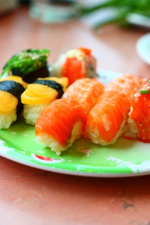 Sushi and rollsの写真素材