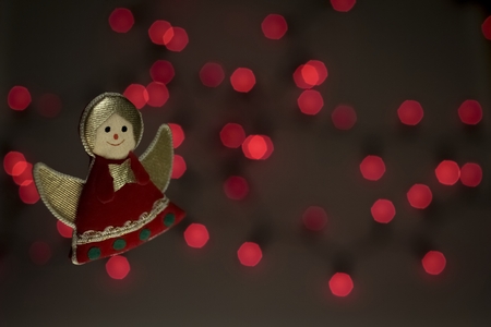 Christmas tree angel decorationの写真素材