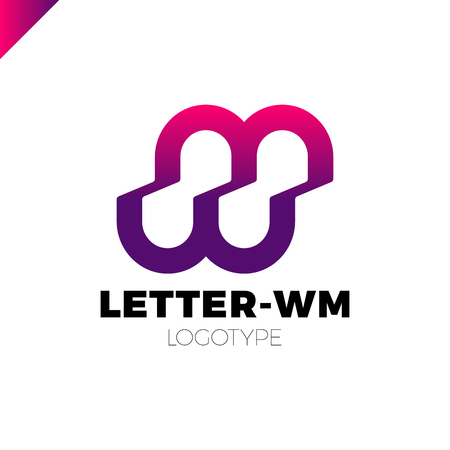 Bank Or Finance Organization Letter M Or W Logo Template