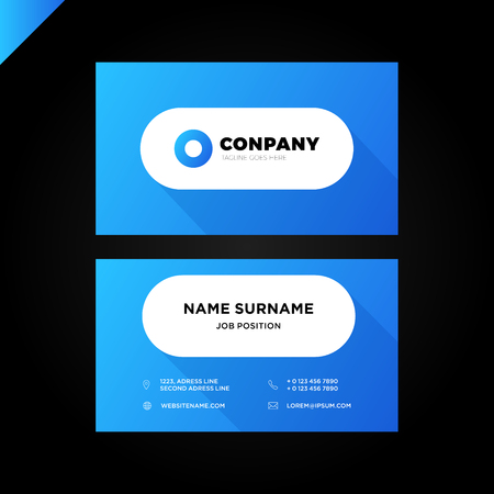 Vector Modern Creative and Clean Business Card Templateのイラスト素材