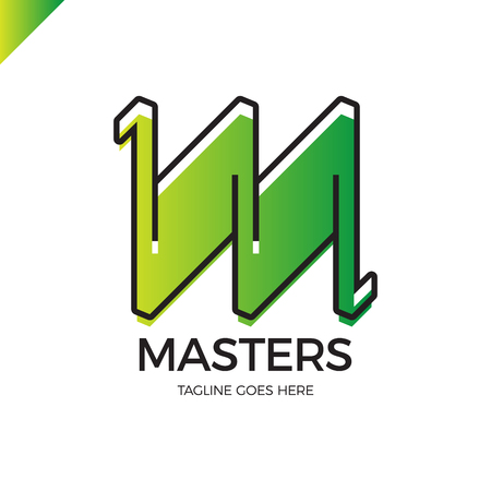 Letter M logo icon design template elementsのイラスト素材