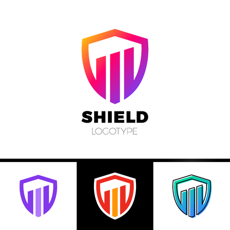 Rate Shield Secure Logo Template Design Vectorのイラスト素材