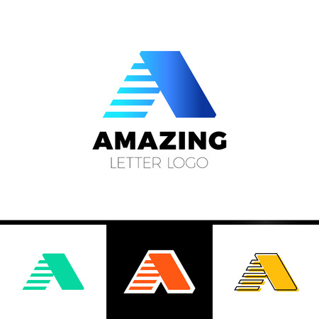 Abstract letter A designのイラスト素材
