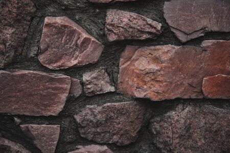 Old stone masonry. Background texture, wallpaper for your device.の写真素材