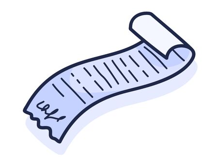 Handdrawn doodle document icon. Hand drawn Sign symbol. Decoration element Isolated cartoon Flat design. Vector illustrationの写真素材