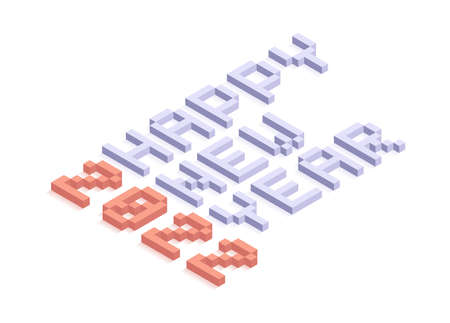 Merry christmas yellow ball with cute face greeting sale card. Christmas discount bar code vector illustration with smile face baubleのイラスト素材