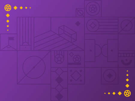 Football 2022 tournament background. Vector illustration Football Pattern for banner, card, website....