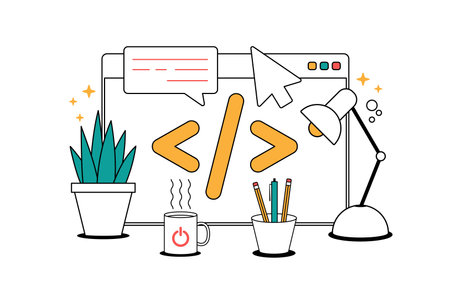 code in the browser icon. coding Element of cyber security icon for mobile concept and web apps. Colored code in the browser icon can be used for web and mobile vector line illustration.のイラスト素材