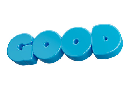 good 3d render text phrase inscription.