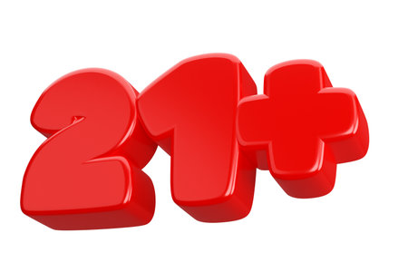 21 plus 3d word text.の写真素材