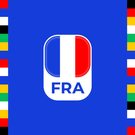 france flag football 2024 tournament.のイラスト素材