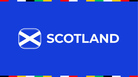 scotland flag football 2024 tournament.のイラスト素材