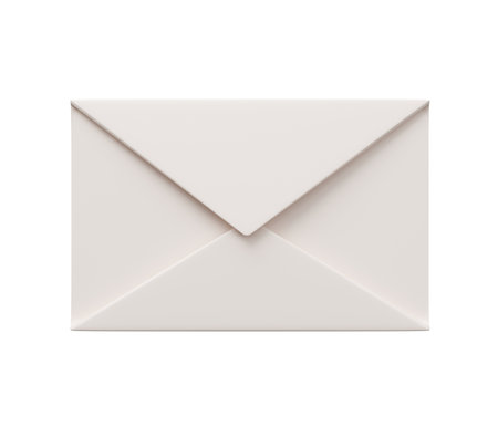 mail envelope 3d icon. 3d render cartoon minimal icon illustration.