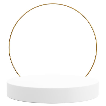 white podium product display 3d render.の写真素材