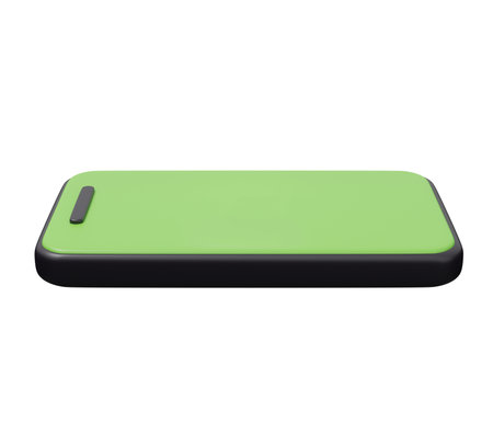 smartphone 3d render icon. 3d render cartoon minimal icon illustration.の写真素材