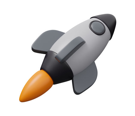 space ship 3d icon.の写真素材