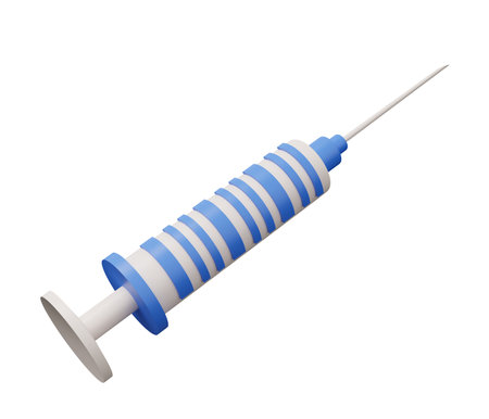 syringe 3d icon.の写真素材