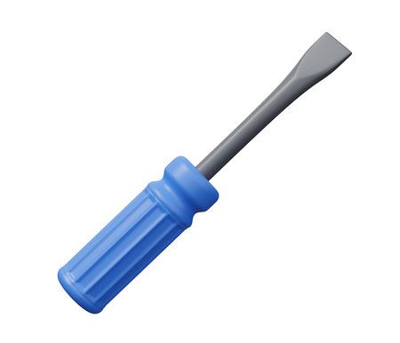 screwdriver flathead 3d icon.の写真素材
