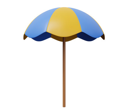sun umbrella 3d icon.の写真素材