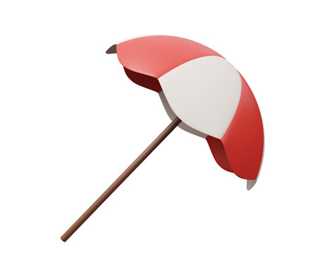 sun umbrella 3d icon.の写真素材